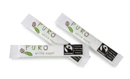 Puro Fairtrade pałeczki cukrowe 500 x 5g, opakowanie porcjowane